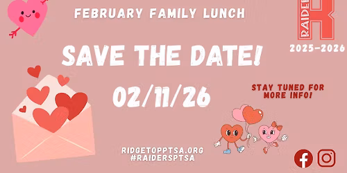February Family Lunch Day - Save the Date!