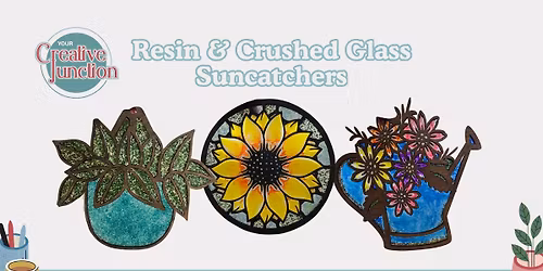 Resin & Crushed Glass Suncatchers