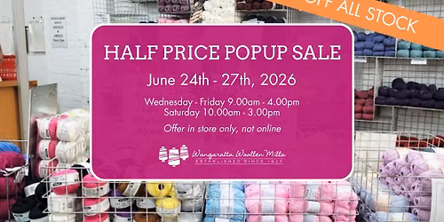HALF PRICE POPUP SALE - WWM Shop