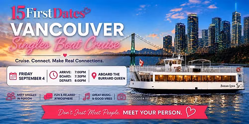 15FirstDates Vancouver Singles Boat Cruise