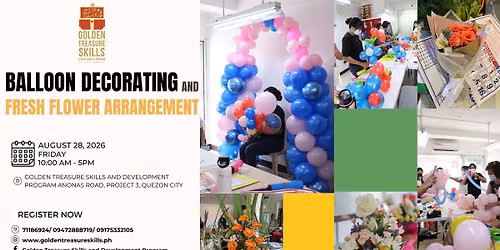 Balloon Decorating and Fresh Flower Arrangement
