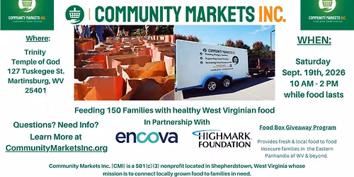 Food Box Giveaway - Martinsburg, WV