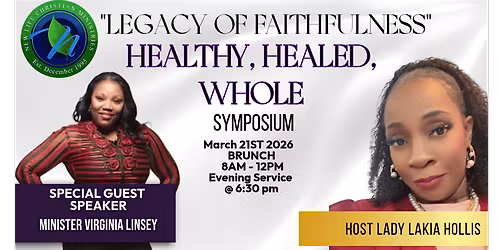 Healthy, Healed, Whole Woman's Symposium