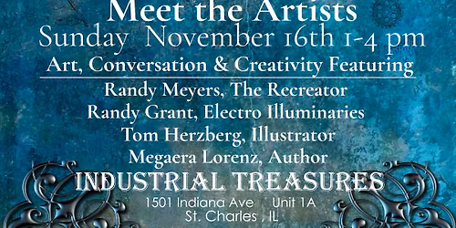 Meet the Artists at Industrial Treasures  \u2014 Live Drawing Demo & Creative Showcase