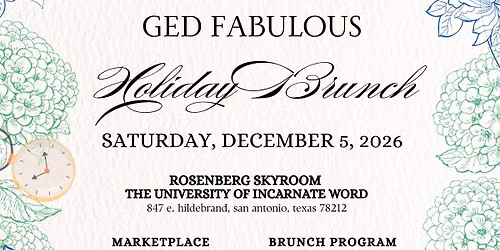 The 19th Annual Fabulous Holiday GED Brunch