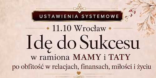 ID\u0118 DO SUKCESU w ramiona Mamy & Taty po: pieni\u0105dze, udane Relacje, Karier\u0119 - Ustawienia Systemowe