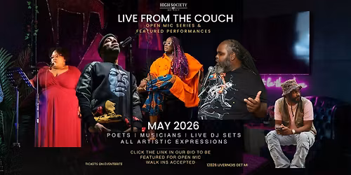 LIVE FROM THE COUCH: OPEN MIC & FEATURED PERFORMANCES