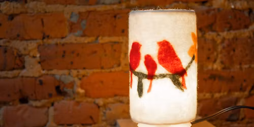 Wet Felted Wool Lamp Workshop with Allison Weeden at Edison Hills