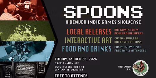 Spoons: A Colorado Game Dev Showcase & Dinner