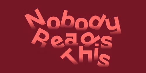 Nobody Reads This: Art Book Fair | targi ksi\u0105\u017cki artystycznej