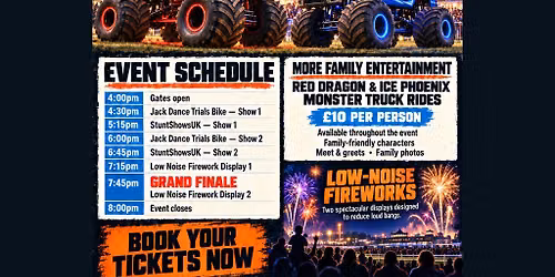 Monster Truck Firework Spectacular - Plumpton Racecourse