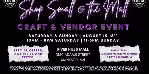 August Shop Small @ The Mall!
