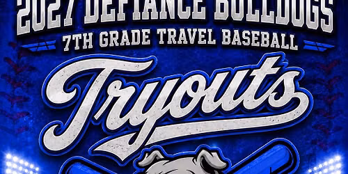 2027 7th Grade Travel Baseball Tryouts