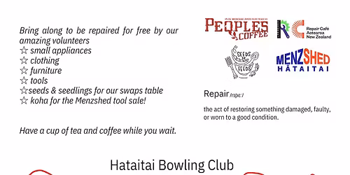 H\u0101taitai Repair Caf\u00e9 - November