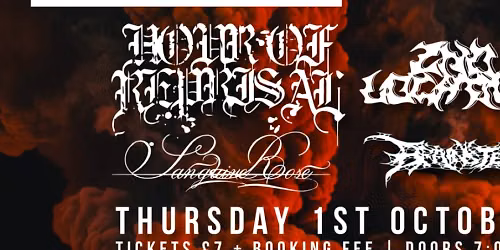 Final Reason & TWM live presents Hour of Reprisal + 2nd Location + Sanguine Rose + Brainstem