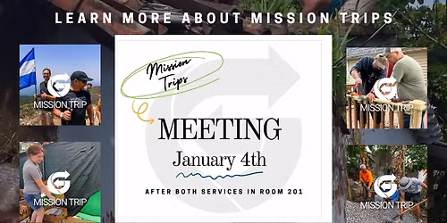 Mission Trip Information Meeting