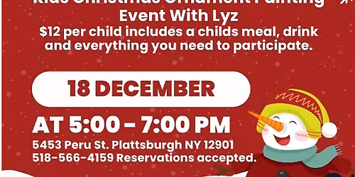 Busters Christmas Ornament Decorating Event