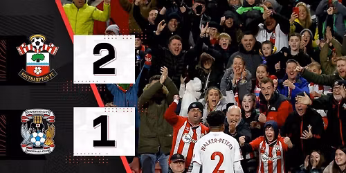 Southampton FC vs Coventry City FC at St Marys Stadium
