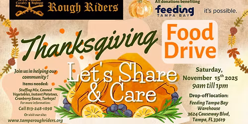 Rough Riders Thanksgiving Food Drive