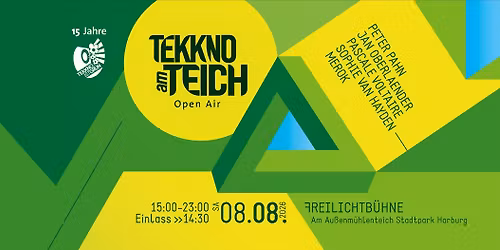 Tekkno am Teich Open Air 2026 - 15 Jahre Tekkno Ist Gr\u00fcn