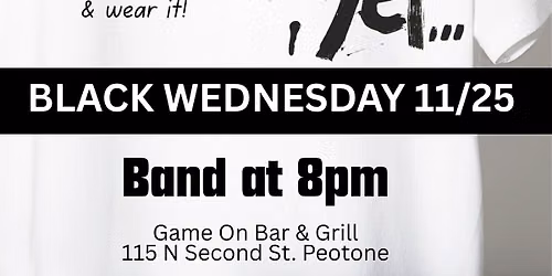 WHITE LIES ON BLACK WEDNESDAY - WITH NOT YET!