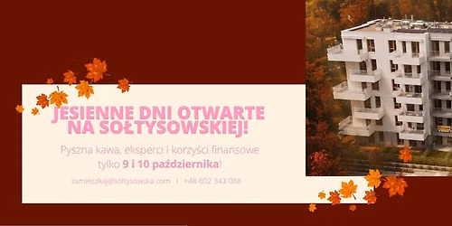 Zamieszkaj u siebie tej jesieni i poznaj inwestycj\u0119 na Dniach Otwartych!