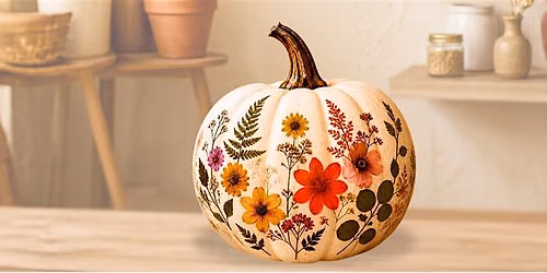 Pumpkin Decoupage & Dried Flowers Workshop