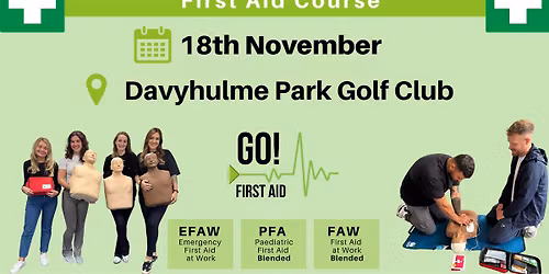 First Aid Training - Davyhulme Park Golf Club