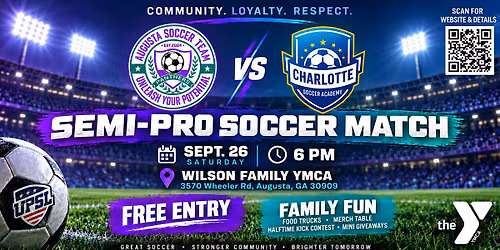 Augusta Soccer Family Night: Free Semi-Pro Soccer Game