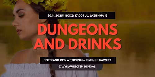 Dungeons & Drinks: Jesienne Gaw\u0119dy (ft Hengal) | Spotkanie RPG w Toruniu
