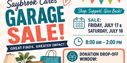 Saybrook Cares Garage Sale