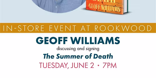 Geoff Williams discussing and signing The Summer of Death