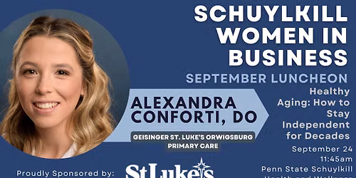 September Schuylkill Women in Business Luncheon