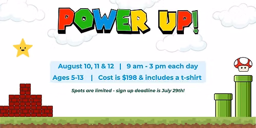 Power Up! Mario Day Camp
