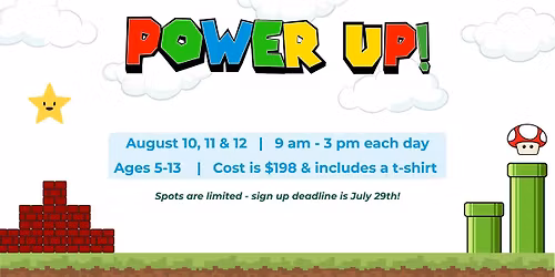 Power Up! Mario Day Camp