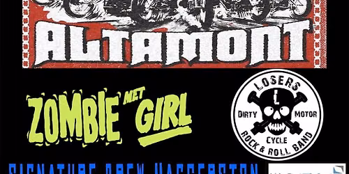 SHAKE SOME ACTON proudly presents THE LORDS OF ALTAMONT  plus support.