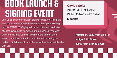book signing & launch