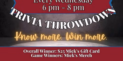 Trivia at Mick\u2019s