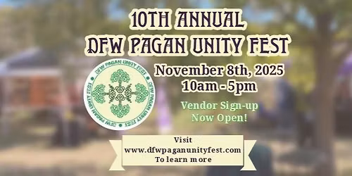10th Annual DFW Pagan Unity Fest 