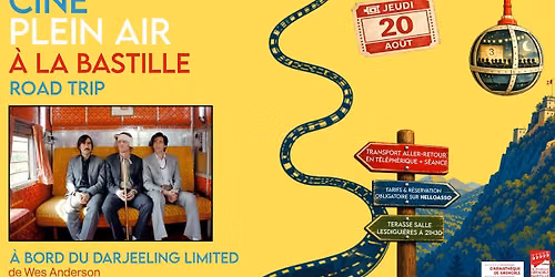 Séance de cinéma en plein air – À bord du Darjeeling Limited