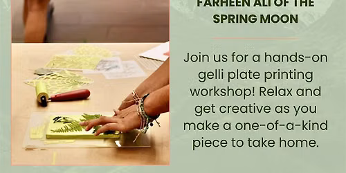 Gelli Plate Printing with Thorncliffe Park Urban Farmers