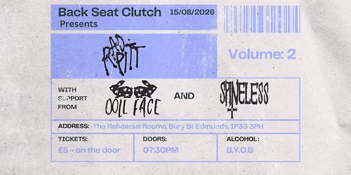 Back Seat Clutch Presents - Rad Pitt