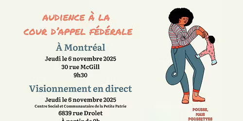 Audience \u00e0 la Cour d'appel f\u00e9d\u00e9rale