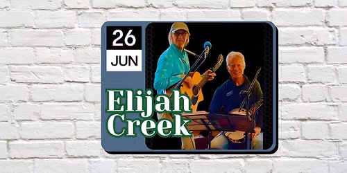Live Music with Elijah Creek!