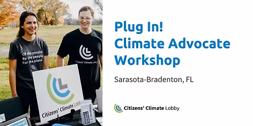 Plug in! Climate Advocate Workshop in Sarasota-Bradenton, FL
