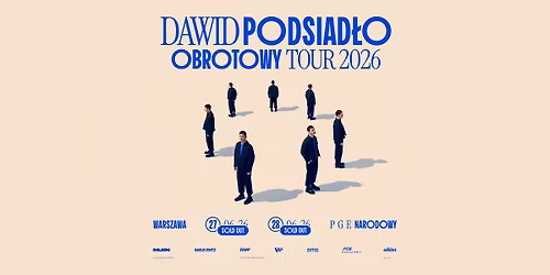 SOLD OUT Dawid Podsiad\u0142o OBROTOWY TOUR 2026 - PGE Narodowy Warszawa