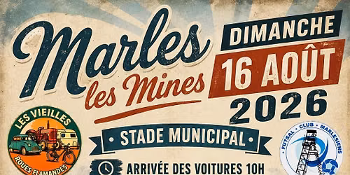 Rassemblement de v\u00e9hicules anciens de Marles-les-Mines