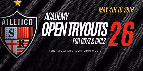 Atl\u00e9tico Santa Rosa Academy Tryouts 2026