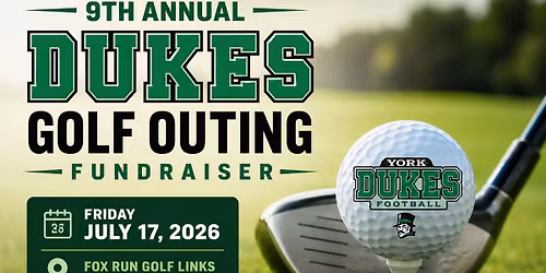 9th Annual York Football Golf Outing Fundraiser