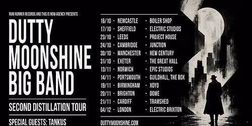 Manchester - Dutty Moonshine Big Band - Second Distillation Tour